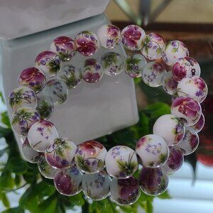 Handcrafted Ceramic Bead Bracelet